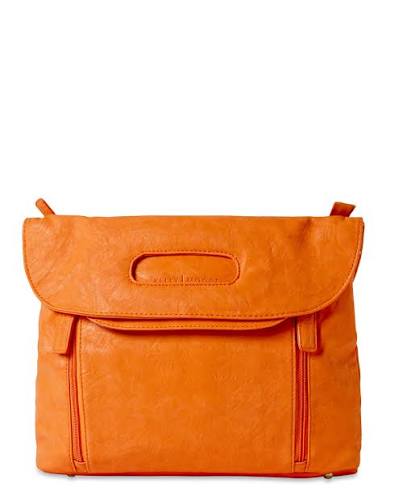 Orange Flap Shoulder Bag
