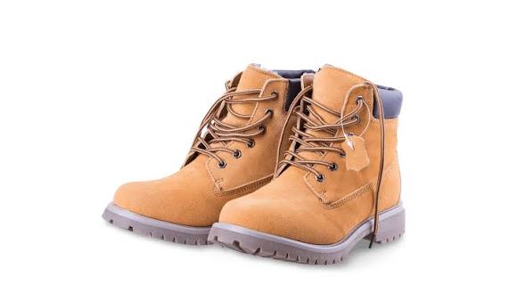 Tan Suede Lace-Up Ankle Boots, UK 8
